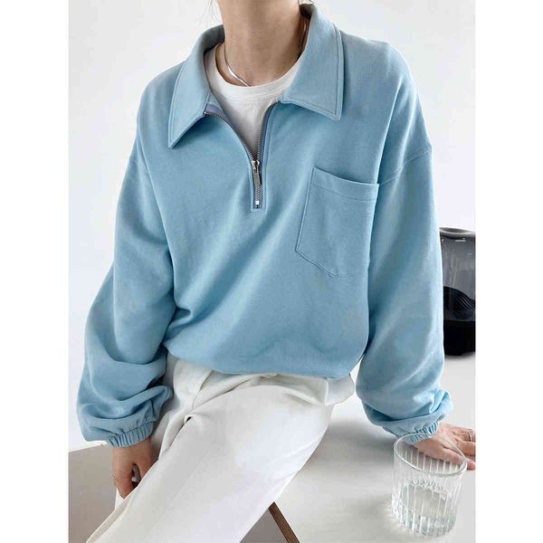 women's hoodies & sweatshirts autumn long sleeve turn down collar pure color loose style casual gv9t, Black
women's hoodies & sweatshirts autumn long sleeve turn down collar pure color loose style casual gv9t, Black