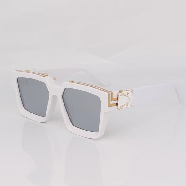 sunglasses rectangular white acetate women silver mirrrored lenses fashion square for men with metal, White;black
sunglasses rectangular white acetate women silver mirrrored lenses fashion square for men with metal, White;black