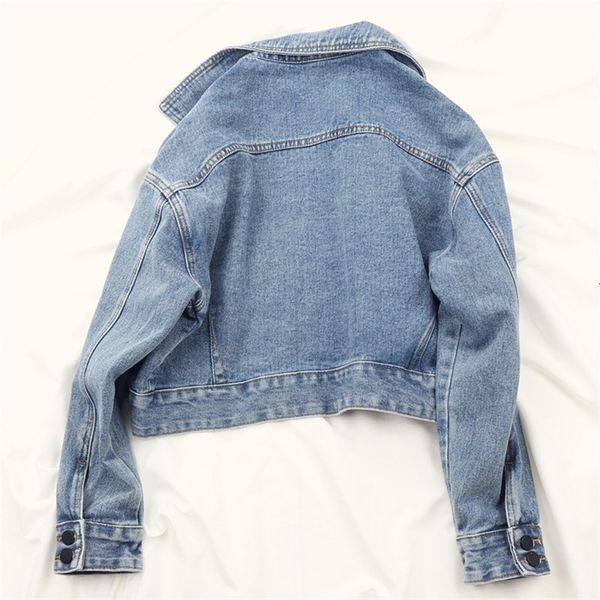 vintage short denim women spring autumn big size loose long sleeve jeans jacket coat female washed blue basic outerwear mr9g, Black;brown
vintage short denim women spring autumn big size loose long sleeve jeans jacket coat female washed blue basic outerwear mr9g, Black;brown