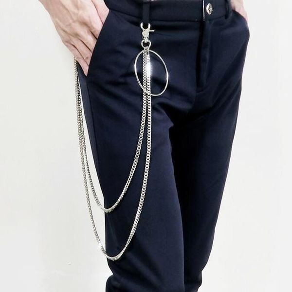 keychains 2021 street double big ring chain rock punk trousers hipster pant jean keychain clip keyring hiphop beads accessories, Silver
keychains 2021 street double big ring chain rock punk trousers hipster pant jean keychain clip keyring hiphop beads accessories, Silver