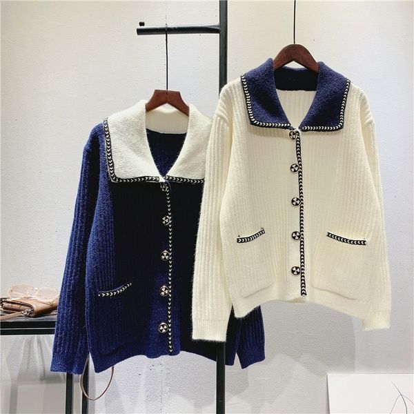 2021 new cardigan curto feminino camisola de malha outono inverno manga comprida decote em v jumper cardigans casual streetwear moda estilo, White;black
2021 new cardigan curto feminino camisola de malha outono inverno manga comprida decote em v jumper cardigans casual streetwear moda estilo, White;black