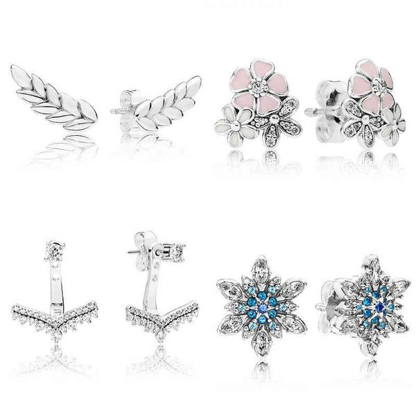 new 925 sterling silver earring crystalized snowflake mix enamel poetic bloom princess for women fashion jewelry, Golden
new 925 sterling silver earring crystalized snowflake mix enamel poetic bloom princess for women fashion jewelry, Golden