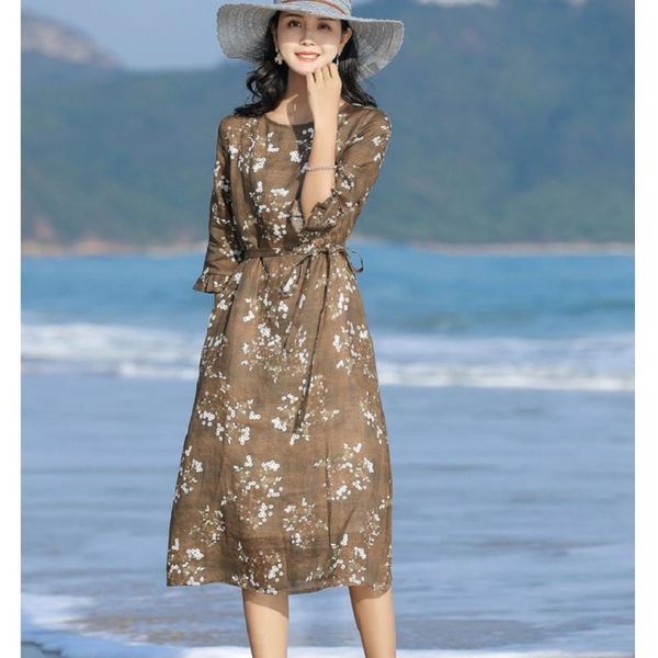 casual dresses women's dress ramie printing cotton long with lining butterfly sleeve clothing summer 2021, Black;gray
casual dresses women's dress ramie printing cotton long with lining butterfly sleeve clothing summer 2021, Black;gray