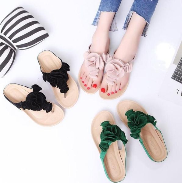 slippers 2021 summer korean bohemian flip flops women's flower sandals and flat heel student beach shoes, Black
slippers 2021 summer korean bohemian flip flops women's flower sandals and flat heel student beach shoes, Black
