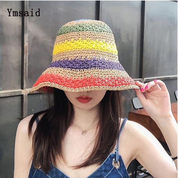 wide brim hats 2011 female handmade crochet foldable straw for women rainbow colors summer anti-uv sun hat beach women's, Blue;gray
wide brim hats 2011 female handmade crochet foldable straw for women rainbow colors summer anti-uv sun hat beach women's, Blue;gray