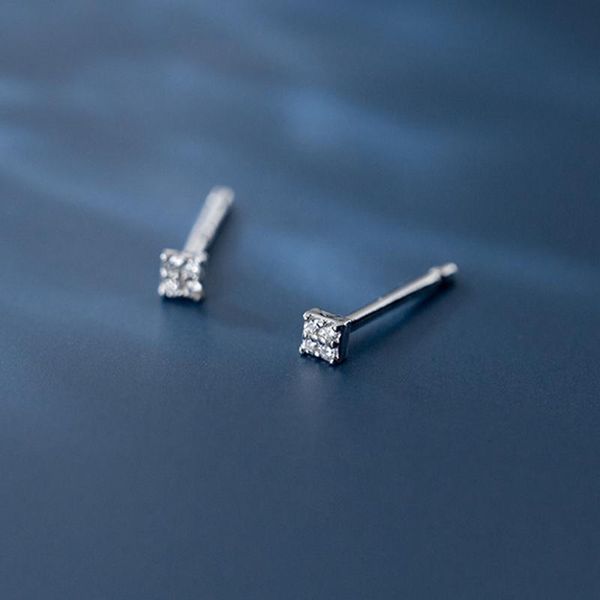 stud small cute square clear cz earrings fashion 100% 925 sterling silver tiny crystal studs ear for women jewelry gift, Golden;silver
stud small cute square clear cz earrings fashion 100% 925 sterling silver tiny crystal studs ear for women jewelry gift, Golden;silver