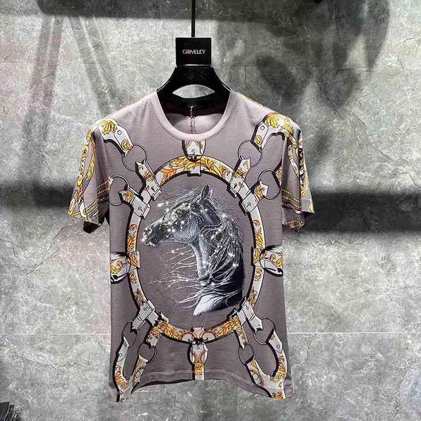 men's t-shirts male luxury 3d gold chain baroque printed t-shirt real horse shiny diamond classical hip-hop short sleeve 5qyb, White;black
men's t-shirts male luxury 3d gold chain baroque printed t-shirt real horse shiny diamond classical hip-hop short sleeve 5qyb, White;black