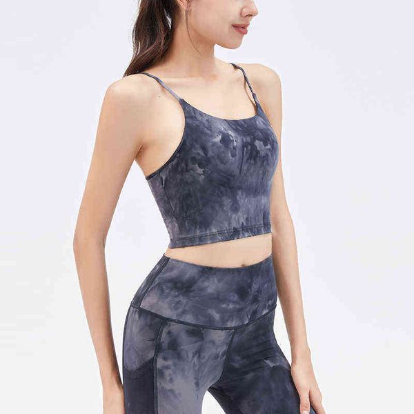 women's tanks camis 2022 suspender nude yoga vt tie dye beautiful back fitns bra sports underwear women, White
women's tanks camis 2022 suspender nude yoga vt tie dye beautiful back fitns bra sports underwear women, White