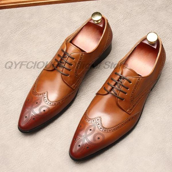 dress shoes handmade genuine leather black mens oxford formal wedding business lace up men brown pointed brogue shoe 8or3
dress shoes handmade genuine leather black mens oxford formal wedding business lace up men brown pointed brogue shoe 8or3