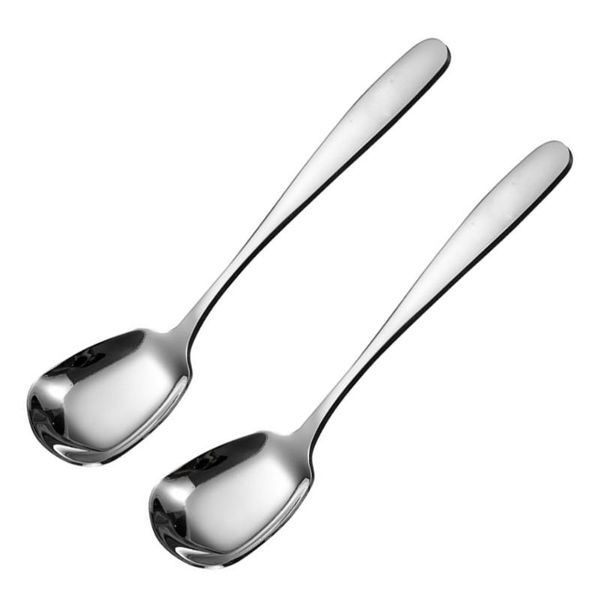 spoons 2 pcs 304 stainless steel spoon thicken polished soup square flat bottom for school home banquet- size (silver)
spoons 2 pcs 304 stainless steel spoon thicken polished soup square flat bottom for school home banquet- size (silver)