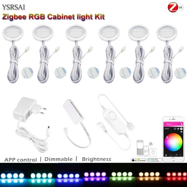 zigbee rgb led under cabinet lighting dimming kitchen counter furniture lighting kit for zigbee 3.0 smartthings hu-e/b echo plus
zigbee rgb led under cabinet lighting dimming kitchen counter furniture lighting kit for zigbee 3.0 smartthings hu-e/b echo plus