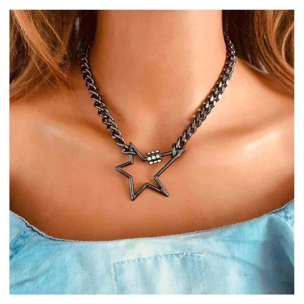 chokers lislesp simple gun black carabiner choker for women fashion punk necklace chunky chain statement collar party jewelry wholesale, Golden;silver
chokers lislesp simple gun black carabiner choker for women fashion punk necklace chunky chain statement collar party jewelry wholesale, Golden;silver
