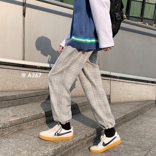 2021 new male loose cord casual plaid printing harem pants runner sweatpants streetwear blue/gray size m-2xl o6dt, Black
2021 new male loose cord casual plaid printing harem pants runner sweatpants streetwear blue/gray size m-2xl o6dt, Black