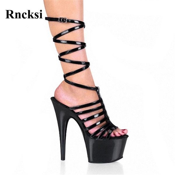 sandals rncksi women long straps 17cm high heels waterproof platform pole dance dress, Black
sandals rncksi women long straps 17cm high heels waterproof platform pole dance dress, Black