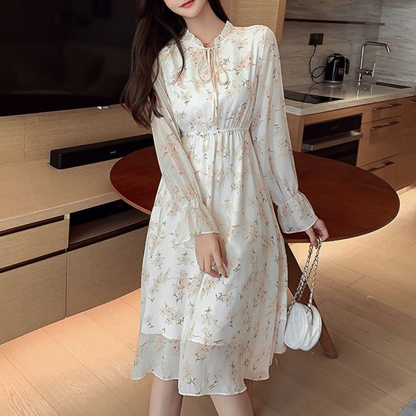 dress 2021 early autumn new gentle wind temperament is thin chiffon big swing skirt mid-length lace floral fairy skirt, Black;gray
dress 2021 early autumn new gentle wind temperament is thin chiffon big swing skirt mid-length lace floral fairy skirt, Black;gray