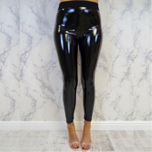 women's pants & capris ladies shiny pvc high waist wet look skinny disco vinyl pencil leggings pant fashion, Black;white
women's pants & capris ladies shiny pvc high waist wet look skinny disco vinyl pencil leggings pant fashion, Black;white