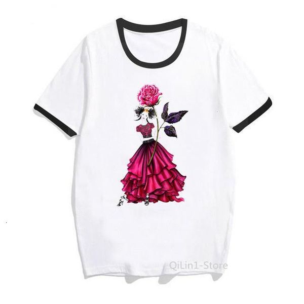 2021 illustration of red rose flowers t shirt women vogue cool lady tee shirt femme harajuku shirt white female t-shirt
2021 illustration of red rose flowers t shirt women vogue cool lady tee shirt femme harajuku shirt white female t-shirt