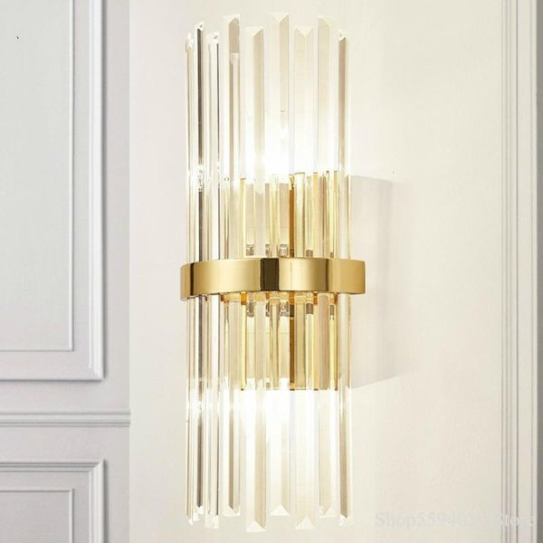 wall lamp modern american luxury crystal simple living room bedroom bedside decor home sconce light fixture luminaria
wall lamp modern american luxury crystal simple living room bedroom bedside decor home sconce light fixture luminaria