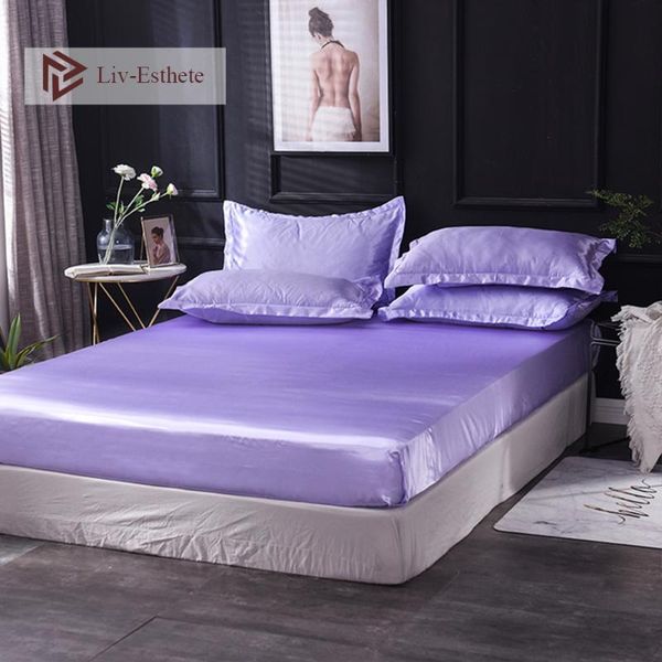 sheets & sets liv-esthete wholesale luxury 100% satin silk lilac fitted sheet silky mattress cover queen king decor bed for women 1pcs
sheets & sets liv-esthete wholesale luxury 100% satin silk lilac fitted sheet silky mattress cover queen king decor bed for women 1pcs