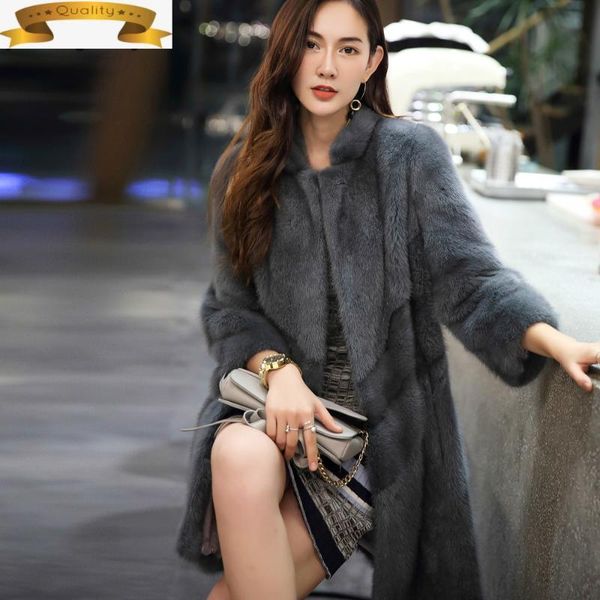 women's fur & faux mink natural coat winter warm thick long double faced jacket casaca para mujer invierno 2021 ar18d18017 mf398, Black
women's fur & faux mink natural coat winter warm thick long double faced jacket casaca para mujer invierno 2021 ar18d18017 mf398, Black