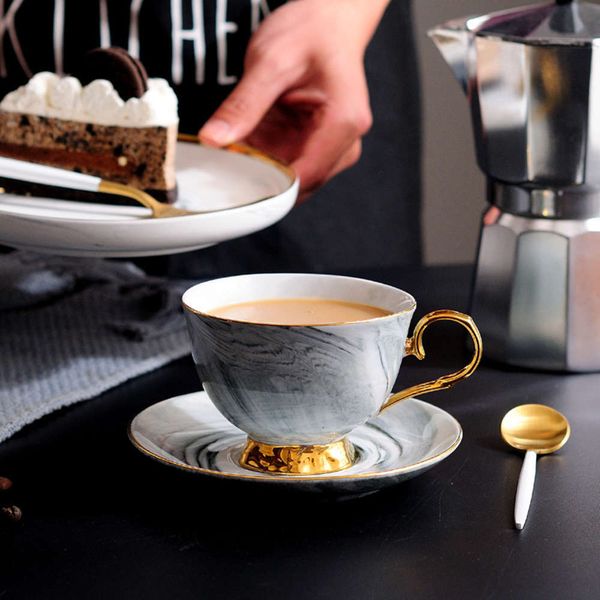 300ml hand painted high-grade coffee cup saucer set european-style marble phnom penh ceramic afternoon tea cup
300ml hand painted high-grade coffee cup saucer set european-style marble phnom penh ceramic afternoon tea cup