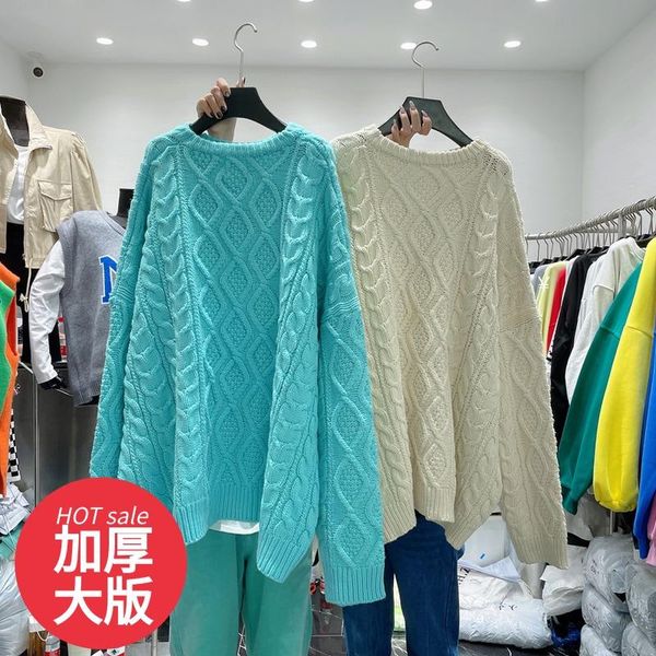 women's sweaters twist sweater female languid is lazy wind easing autumn/winter 2021 sets han edition knitting coat to wear outside, White;black
women's sweaters twist sweater female languid is lazy wind easing autumn/winter 2021 sets han edition knitting coat to wear outside, White;black