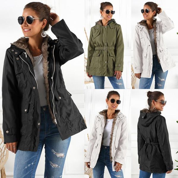 women's down & parkas women winter thicken plush long coat warm hooded sleeve cotton outerwear 2021 coats plus size 3xl, Black
women's down & parkas women winter thicken plush long coat warm hooded sleeve cotton outerwear 2021 coats plus size 3xl, Black