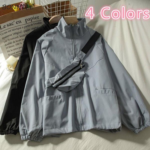women's jackets women basic autumn solid stand collar pocket loose simple casual chic cargo korean style all-match harajuku streetwear, Black;brown
women's jackets women basic autumn solid stand collar pocket loose simple casual chic cargo korean style all-match harajuku streetwear, Black;brown