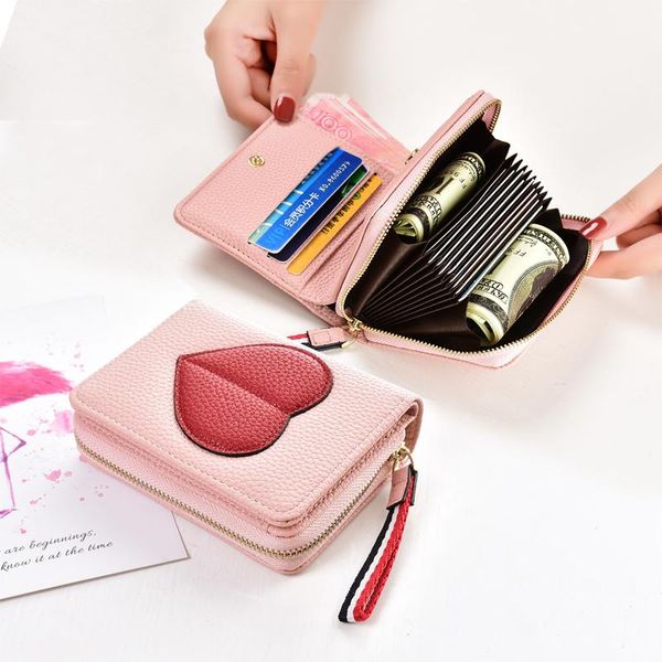purse wallet student korean version lovely big love organ card bag women's small simple short, White
purse wallet student korean version lovely big love organ card bag women's small simple short, White