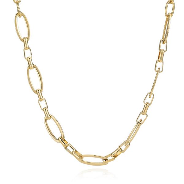 chokers statement stainless steel chain choker necklace for women simple 14k metal texture collar fashion collier femme gifts, Golden;silver
chokers statement stainless steel chain choker necklace for women simple 14k metal texture collar fashion collier femme gifts, Golden;silver