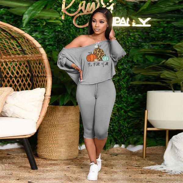 women's two piece pants oblique shoulder loose plus size casual oversized letter pumpkin printed t-shirts suit halloween shorts two-pie, White
women's two piece pants oblique shoulder loose plus size casual oversized letter pumpkin printed t-shirts suit halloween shorts two-pie, White