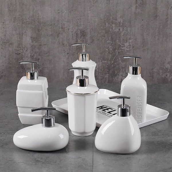 liquid soap dispenser portable white lotion bottle ceramic bathroom accessories hand sanitizer box abs pump anti-slip bottom
liquid soap dispenser portable white lotion bottle ceramic bathroom accessories hand sanitizer box abs pump anti-slip bottom