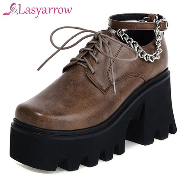dress shoes lasyarrow 2021 fashion women round toe gothic pu leather black female pumps lace up metal buckles ladies single
dress shoes lasyarrow 2021 fashion women round toe gothic pu leather black female pumps lace up metal buckles ladies single