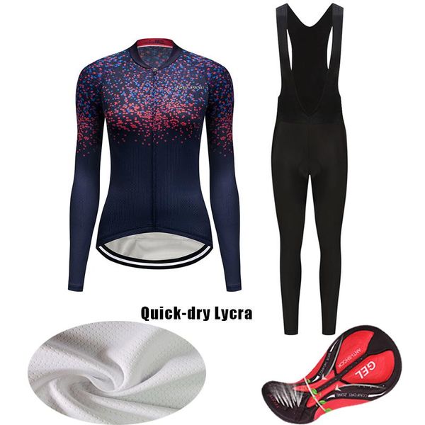 racing sets female fashion bicycle clothing bib gel kit 2021 autumn long sleeve cycling jersey set women suit road bike clothes dress outfit, Black;blue
racing sets female fashion bicycle clothing bib gel kit 2021 autumn long sleeve cycling jersey set women suit road bike clothes dress outfit, Black;blue