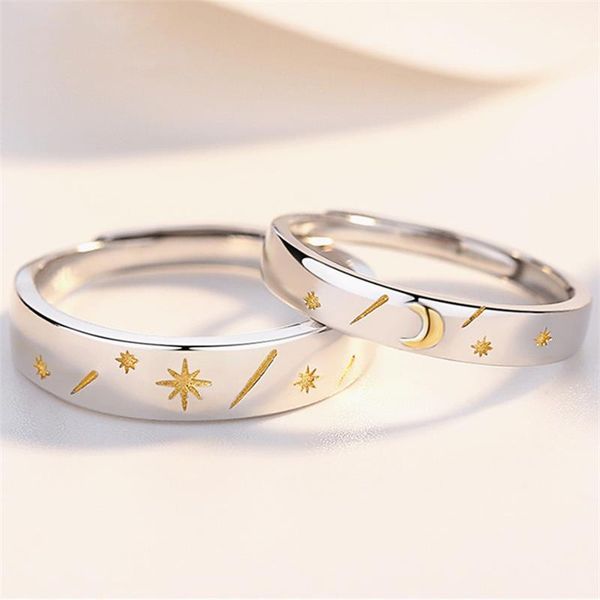 cluster rings sun moon star couple opening ring resizable simple fashion sweet romantic golden valentine's day gift meteor shower, Golden;silver
cluster rings sun moon star couple opening ring resizable simple fashion sweet romantic golden valentine's day gift meteor shower, Golden;silver