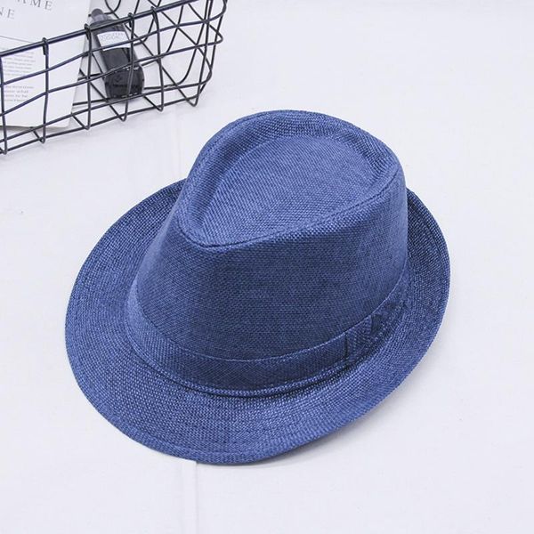 stingy brim hats sun jazz dance solid wild hat retro fedoras men england male classic headwear gentleman accessories foldable caps, Blue;gray
stingy brim hats sun jazz dance solid wild hat retro fedoras men england male classic headwear gentleman accessories foldable caps, Blue;gray