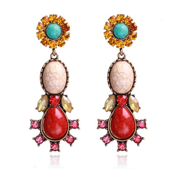 dangle & chandelier vintage red green earrings alloy color rhinestone temperament wild women's accessories, Silver
dangle & chandelier vintage red green earrings alloy color rhinestone temperament wild women's accessories, Silver
