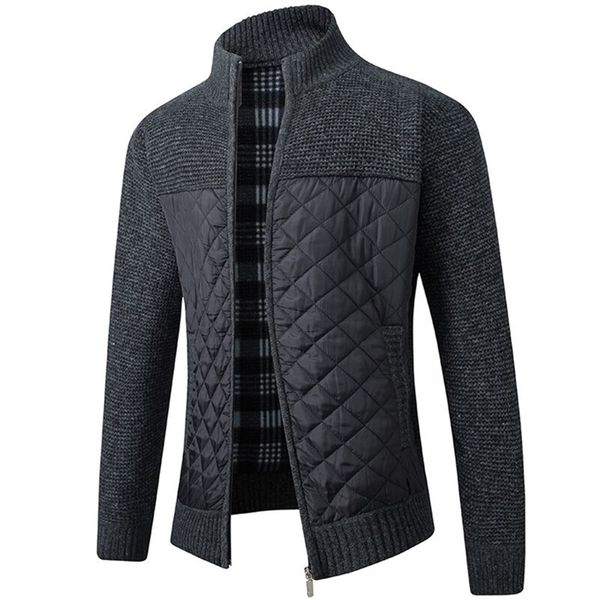 autumn winter mandarin collar men cardigan thick patchwork pocket zipper soft warm coat knitted casual male sweater pull homme 201221, White;black
autumn winter mandarin collar men cardigan thick patchwork pocket zipper soft warm coat knitted casual male sweater pull homme 201221, White;black