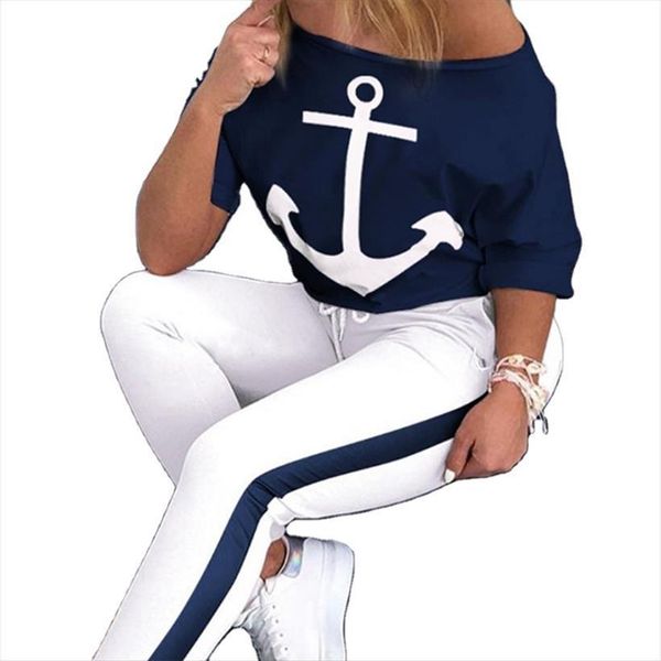 fanco short sleeved shirt womens tracksuits and pants navy blue sports suit anchor printing two piece set plus size 5xl, Gray
fanco short sleeved shirt womens tracksuits and pants navy blue sports suit anchor printing two piece set plus size 5xl, Gray