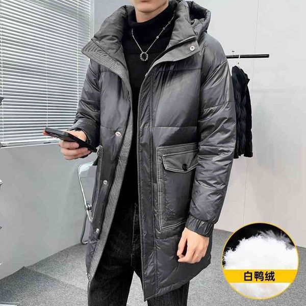 Men's Down & Parkas winter down jacket men's medium and long hooded warm loose casual thickened coat M8RC, Black
Men's Down & Parkas winter down jacket men's medium and long hooded warm loose casual thickened coat M8RC, Black
