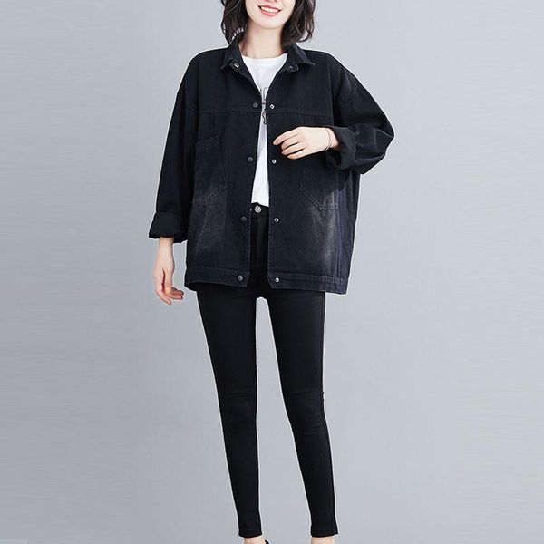 women's blouses & shirts 2021 plus size bomber jackets coats women clothing denim vintage jacket lady outerwear loose casual long sleev, White
women's blouses & shirts 2021 plus size bomber jackets coats women clothing denim vintage jacket lady outerwear loose casual long sleev, White