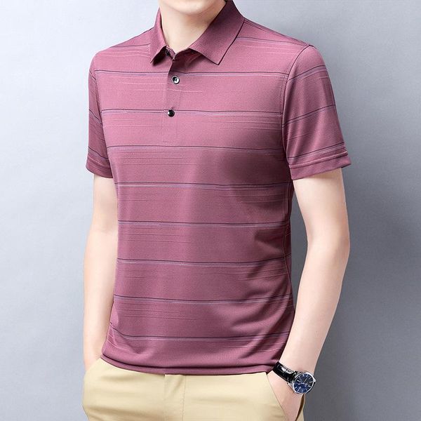 men's polos summer 2021 lapel stripe non iron business casual trend short sleeve t-shirt for men, White;black
men's polos summer 2021 lapel stripe non iron business casual trend short sleeve t-shirt for men, White;black