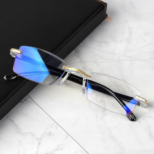 men women rimless reading glasses anti blue magnification eyewear presbyopic +100+150+200+250+300+350+400 sunglasses, White;black
men women rimless reading glasses anti blue magnification eyewear presbyopic +100+150+200+250+300+350+400 sunglasses, White;black