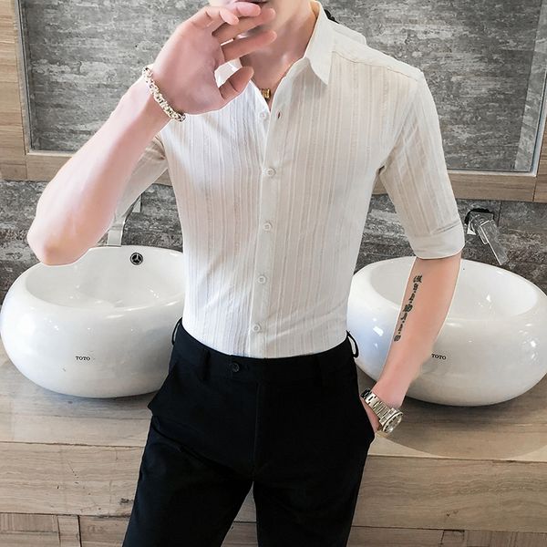 new british 2021 style will see office shaped like clothes fine fitting half sleeve casual men's shirts wear formal simple zq48, Black;brown
new british 2021 style will see office shaped like clothes fine fitting half sleeve casual men's shirts wear formal simple zq48, Black;brown