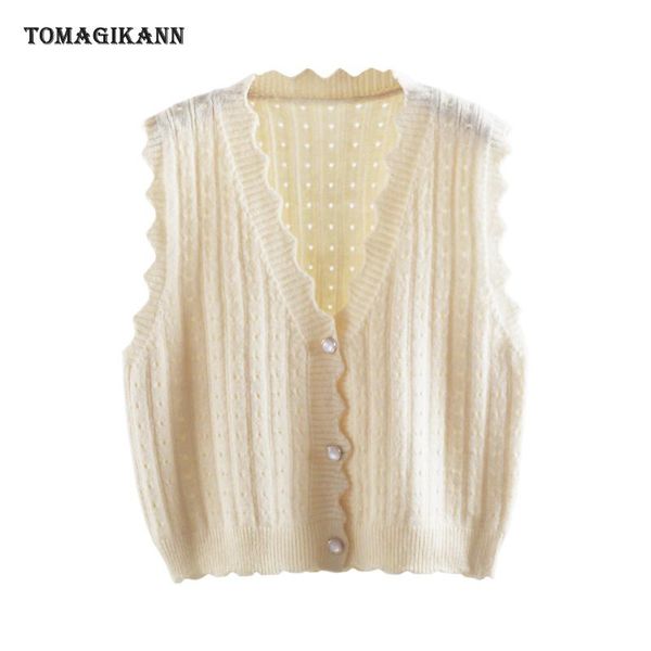 women's vests women knitted vest autumn v neck hollow out lacework single breasted sweater cardigan 2021 fashion solid waistcoat, Black;white
women's vests women knitted vest autumn v neck hollow out lacework single breasted sweater cardigan 2021 fashion solid waistcoat, Black;white