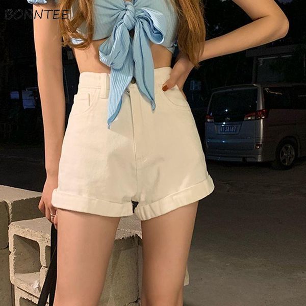 women's shorts women high waist solid loose denim simple all-match students leisure summer teens basic cozy zipper, White;black
women's shorts women high waist solid loose denim simple all-match students leisure summer teens basic cozy zipper, White;black