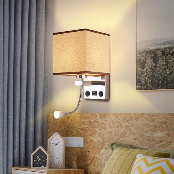 wall lamp aluminnum 85-265v ac light usb white beige fabrics shade for bedroom home decor indoor lighting
wall lamp aluminnum 85-265v ac light usb white beige fabrics shade for bedroom home decor indoor lighting