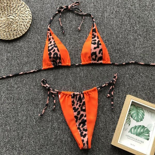 summer womens leopard patchwork bandage bikini set padded push-up bra lace up halter swimwear beachwear beach swimsuits
summer womens leopard patchwork bandage bikini set padded push-up bra lace up halter swimwear beachwear beach swimsuits