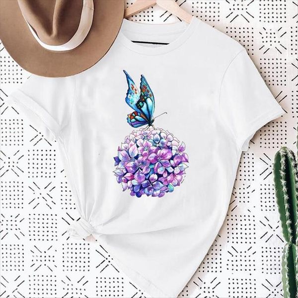flower floral butterfly 90s casual women fashion print graphic summer short sleeve female clothes tees, White
flower floral butterfly 90s casual women fashion print graphic summer short sleeve female clothes tees, White
