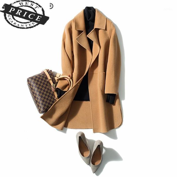 real wool 100% coat women winter long jacket female korean ladies elegant woolen vintage casaco feminino hiver 1616 women's & blends, Black
real wool 100% coat women winter long jacket female korean ladies elegant woolen vintage casaco feminino hiver 1616 women's & blends, Black